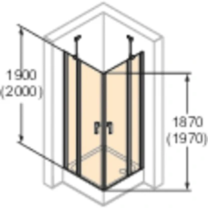 Hüppe Schwingtür Design Pure Festes Segment BxH: 80 Cm X 200 Cm Black Edition 9 Hüppe Schwingtür Design Pure Festes Segment BxH: 80 Cm X 200 Cm Black Edition – Bild 7