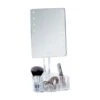 Wenko LED-Standspiegel Mit Organizer Trenno Kunststoff 17 X 36 X 12.5 Cm Weiß