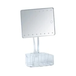 Wenko LED-Standspiegel Mit Organizer Trenno Kunststoff 17 X 36 X 12.5 Cm Weiß -Grohe Verkäufe 2025 75818 sb freisteller de 05