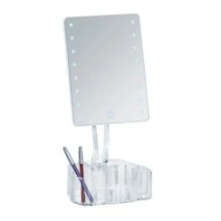 Wenko LED-Standspiegel Mit Organizer Trenno Kunststoff 17 X 36 X 12.5 Cm Weiß -Grohe Verkäufe 2025 75818 sb freisteller de 06