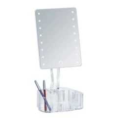 Wenko LED-Standspiegel Mit Organizer Trenno Kunststoff 17 X 36 X 12.5 Cm Weiß -Grohe Verkäufe 2025 75818 sb freisteller de 10
