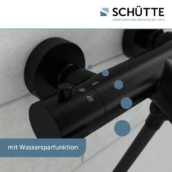 Schütte Thermostat Badewannenarmatur London Schwarz Matt 23 Schütte Thermostat Badewannenarmatur London Schwarz Matt -Grohe Verkäufe 2025 7660962 2759 10