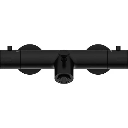 Schütte Thermostat Badewannenarmatur London Schwarz Matt 6 Schütte Thermostat Badewannenarmatur London Schwarz Matt – Bild 4