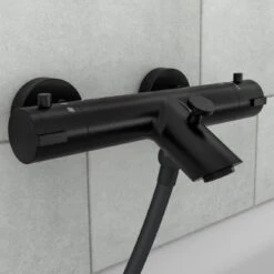 Schütte Thermostat Badewannenarmatur London Schwarz Matt 18 Schütte Thermostat Badewannenarmatur London Schwarz Matt -Grohe Verkäufe 2025 7660962 2759 5