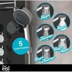 Eisl Duschpaneel Karibik 3 In 1 Mit Regendusche Sechs Massagedüsen Schwarz 19 Eisl Duschpaneel Karibik 3 In 1 Mit Regendusche Sechs Massagedüsen Schwarz -Grohe Verkäufe 2025 7663602 2759 8