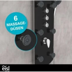 Eisl Duschpaneel Karibik 3 In 1 Mit Regendusche Sechs Massagedüsen Schwarz 20 Eisl Duschpaneel Karibik 3 In 1 Mit Regendusche Sechs Massagedüsen Schwarz -Grohe Verkäufe 2025 7663602 2759 9