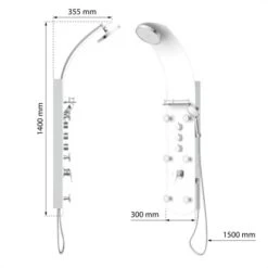 Eisl Duschpaneel Karibik 3 In 1 Mit Regendusche Sechs Massagedüsen Weiß -Grohe Verkäufe 2025 7663628 2759 3