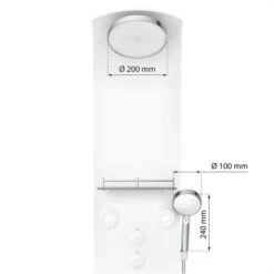 Eisl Duschpaneel Karibik 3 In 1 Mit Regendusche Sechs Massagedüsen Weiß -Grohe Verkäufe 2025 7663628 2759 4