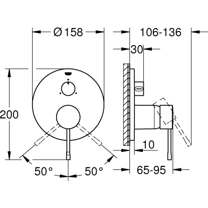 Grohe Einhandbatterie Mit 3-Wege-Umstellung Essence Supersteel 4 Grohe Einhandbatterie Mit 3-Wege-Umstellung Essence Supersteel – Bild 2