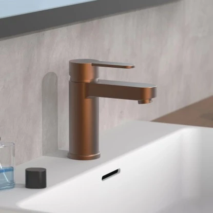 SchütteWaschtischarmatur Elephant Kupfer 5 SchütteWaschtischarmatur Elephant Kupfer – Bild 3