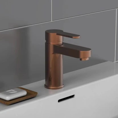 SchütteWaschtischarmatur Elephant Kupfer 6 SchütteWaschtischarmatur Elephant Kupfer – Bild 4