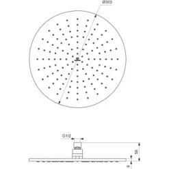 Ideal Standard Kopfbrause Idealrain Atelier 30 Cm X 30 Cm Silver Rund -Grohe Verkäufe 2025 887309 3049 4