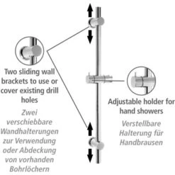 Wenko Power-Loc Duschstange Chrom Befestigen Ohne Bohren -Grohe Verkäufe 2025 903304 1068 03