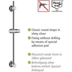 Wenko Duschstange Chrom Befestigen Ohne Bohren -Grohe Verkäufe 2025 903353 1068 03