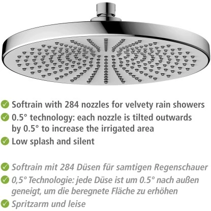 Wenko Regenduschkopf Ultimate Shower Chrom/Weiß Ø 25 Cm 6 Wenko Regenduschkopf Ultimate Shower Chrom/Weiß Ø 25 Cm – Bild 4