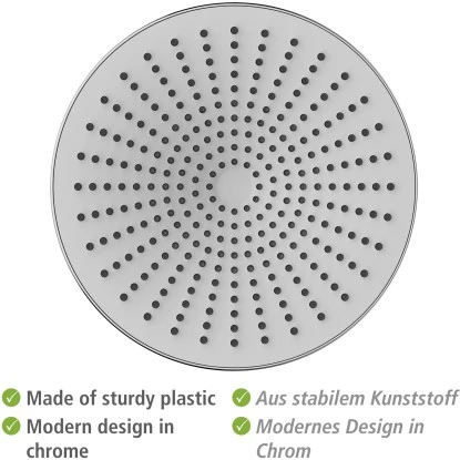 Wenko Regenduschkopf Ultimate Shower Chrom/Weiß Ø 25 Cm 7 Wenko Regenduschkopf Ultimate Shower Chrom/Weiß Ø 25 Cm – Bild 5