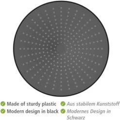 Wenko Regenduschkopf Ultimate Shower Schwarz/Grau Ø 25 Cm -Grohe Verkäufe 2025 903630 1068 05