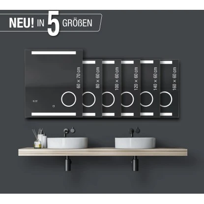 DSK Design LED-Lichtspiegel Silver Rey 60 Cm X 70 Cm 11 DSK Design LED-Lichtspiegel Silver Rey 60 Cm X 70 Cm – Bild 9