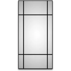 DSK Design Wandspiegel Black Loftstyle 60 Cm X 120 Cm Schwarz Matt