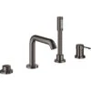 Grohe Einhand-Wannenkombination 4-Loch Essence Hard Graphite
