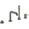 Grohe Einhand-Wannenkombination 4-Loch Essence Hard Graphite Gebürstet -Grohe Verkäufe 2025 964489 4520 19578AL1