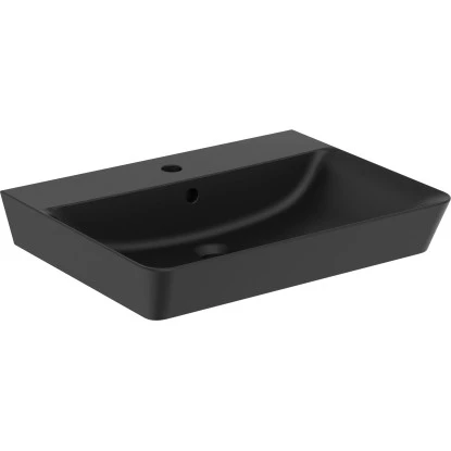 Ideal Standard Waschtisch Connect Air 60x46 Cm 1 Hahnloch Mit Überlauf Schwarz 3 Ideal Standard Waschtisch Connect Air 60x46 Cm 1 Hahnloch Mit Überlauf Schwarz