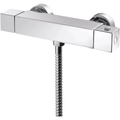 Schulte Thermostat Square Chrom 3 Schulte Thermostat Square Chrom