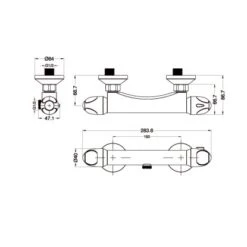 Eisl VITAL Thermostat Duscharmatur Chrom -Grohe Verkäufe 2025 erbrhschutzchrom Zeichnung