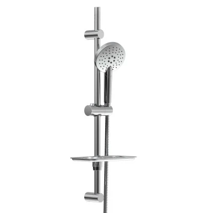 Eisl Stangenbrause-Set Rimini Chrom Mit Ablage 6 Eisl Stangenbrause-Set Rimini Chrom Mit Ablage – Bild 4