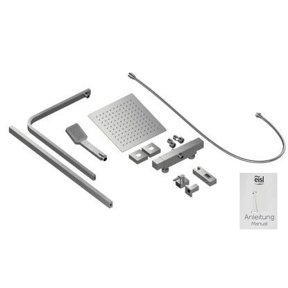 Eisl Überkopfbrause-Set Calvino Chrom Mit Thermostatarmatur 8 Eisl Überkopfbrause-Set Calvino Chrom Mit Thermostatarmatur – Bild 6