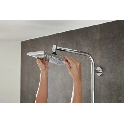 Hansgrohe Duschsystem Crometta E 240 Mm Mit Thermostat Weiß-Chrom 5 Hansgrohe Duschsystem Crometta E 240 Mm Mit Thermostat Weiß-Chrom – Bild 3